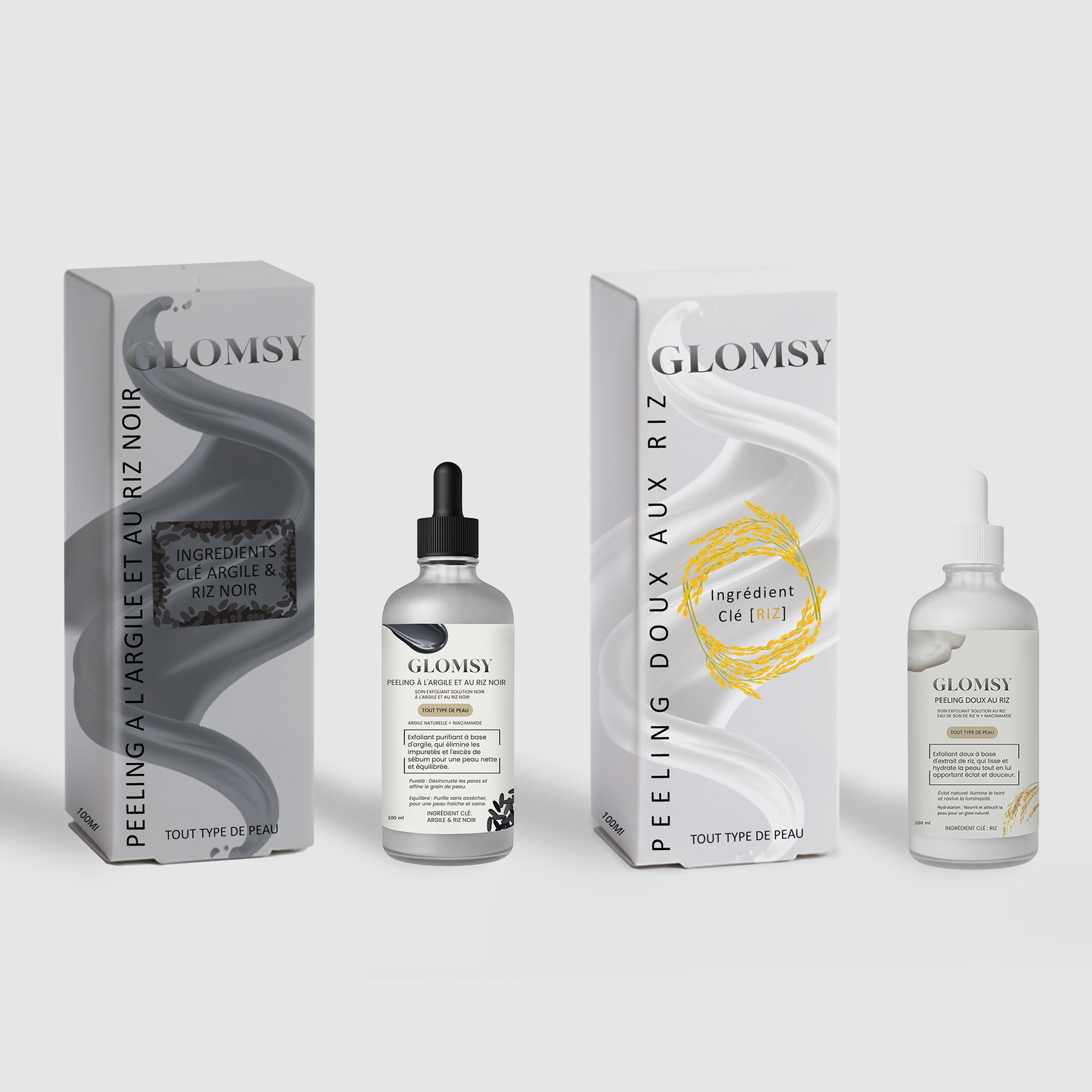 PEELING Pack complet | Solution Exfoliant au Riz